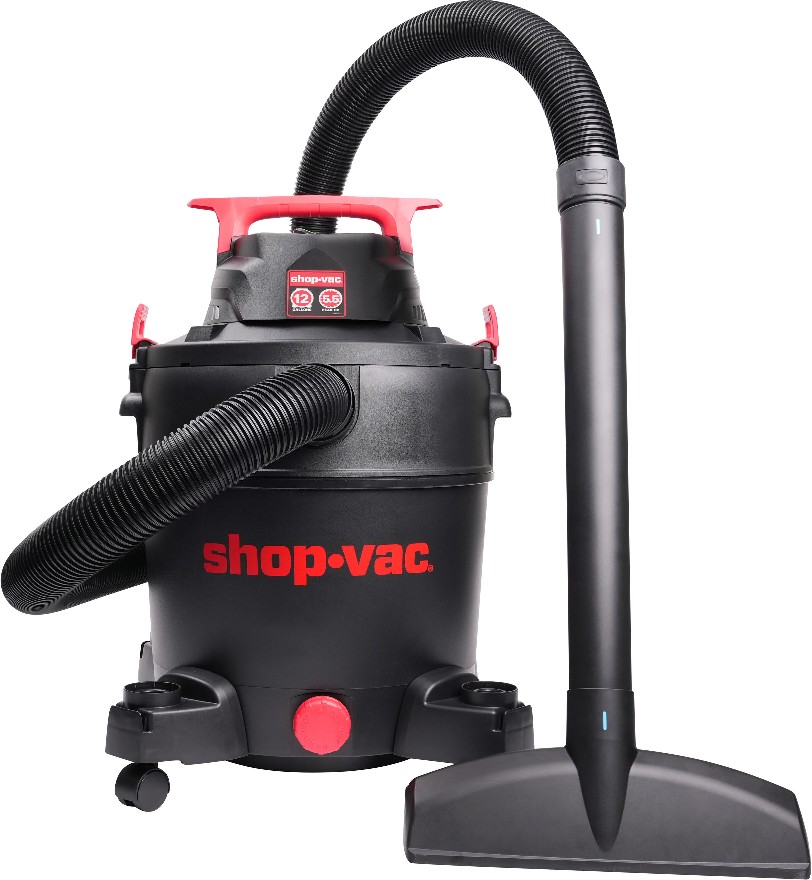 12-Gallon 5.5 HP Corded Wet/Dry Shop Vacuum with Accessories Included